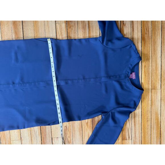 The Savile Row Co. London | Mandarin Collar Chiffon Blue Shirt Dress  | Size 2 - Picture 13 of 13